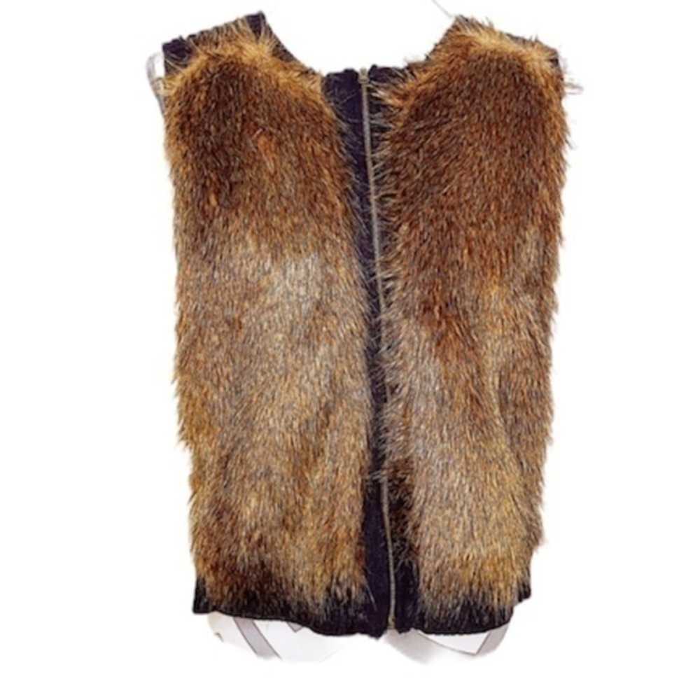 Adrianna Papell fur vest